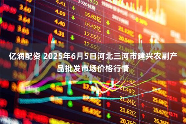 亿润配资 2025年6月5日河北三河市建兴农副产品批发市场价格行情