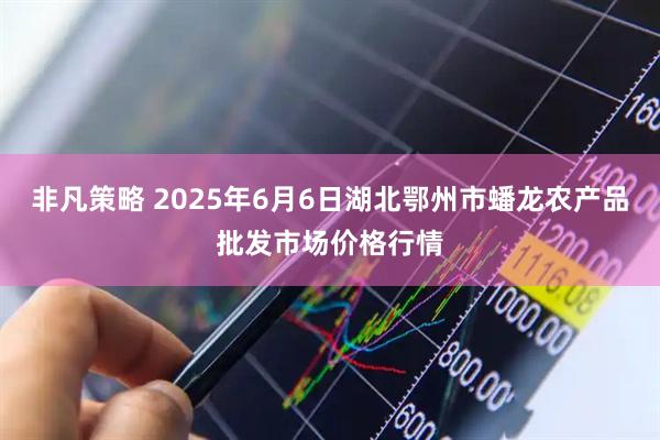非凡策略 2025年6月6日湖北鄂州市蟠龙农产品批发市场价格行情